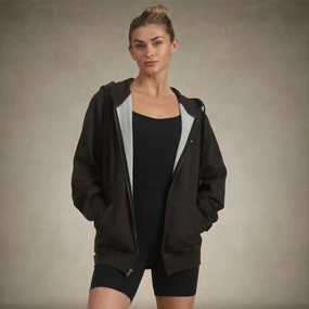 Youthful Appeal Women's Brooklyn Zip-Up Oversized Hoodie