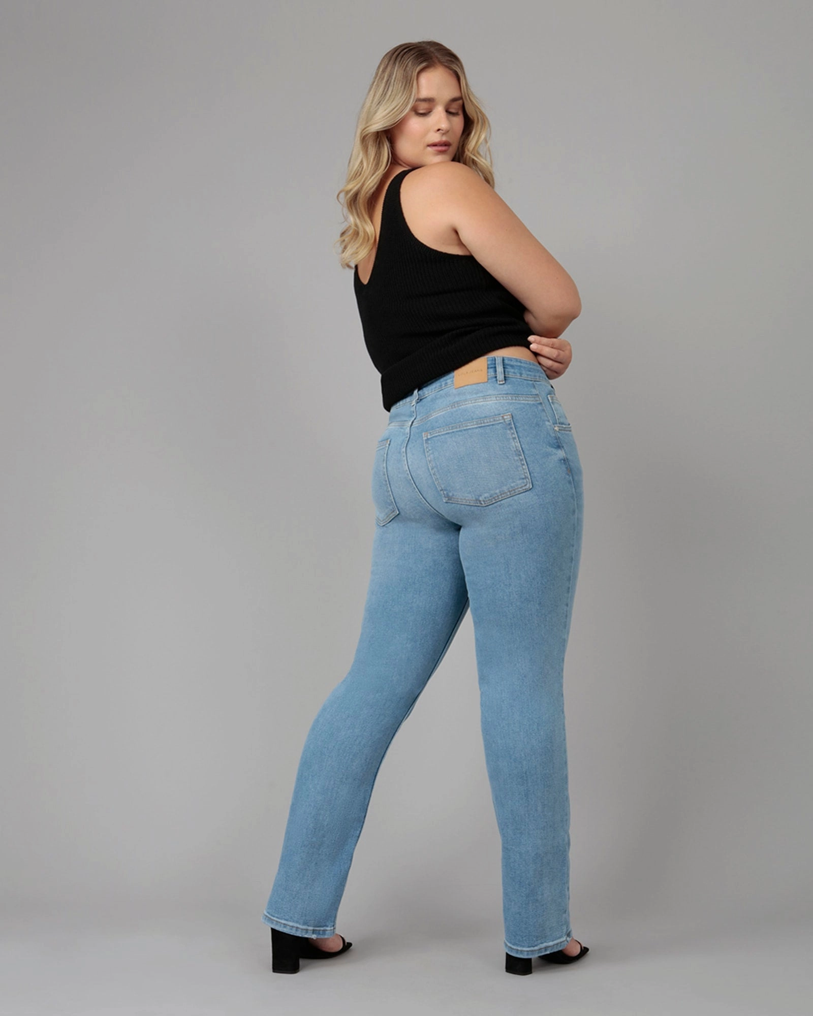 Affordable Fashion Lover Women's DENVER-DS High Rise Straight Jeans | Dusty Sky