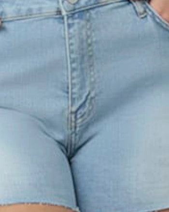 Women's LIANA-BL High Rise Shorts | Bleach Loose High Quality Morning Stroll Comfortable Appearance