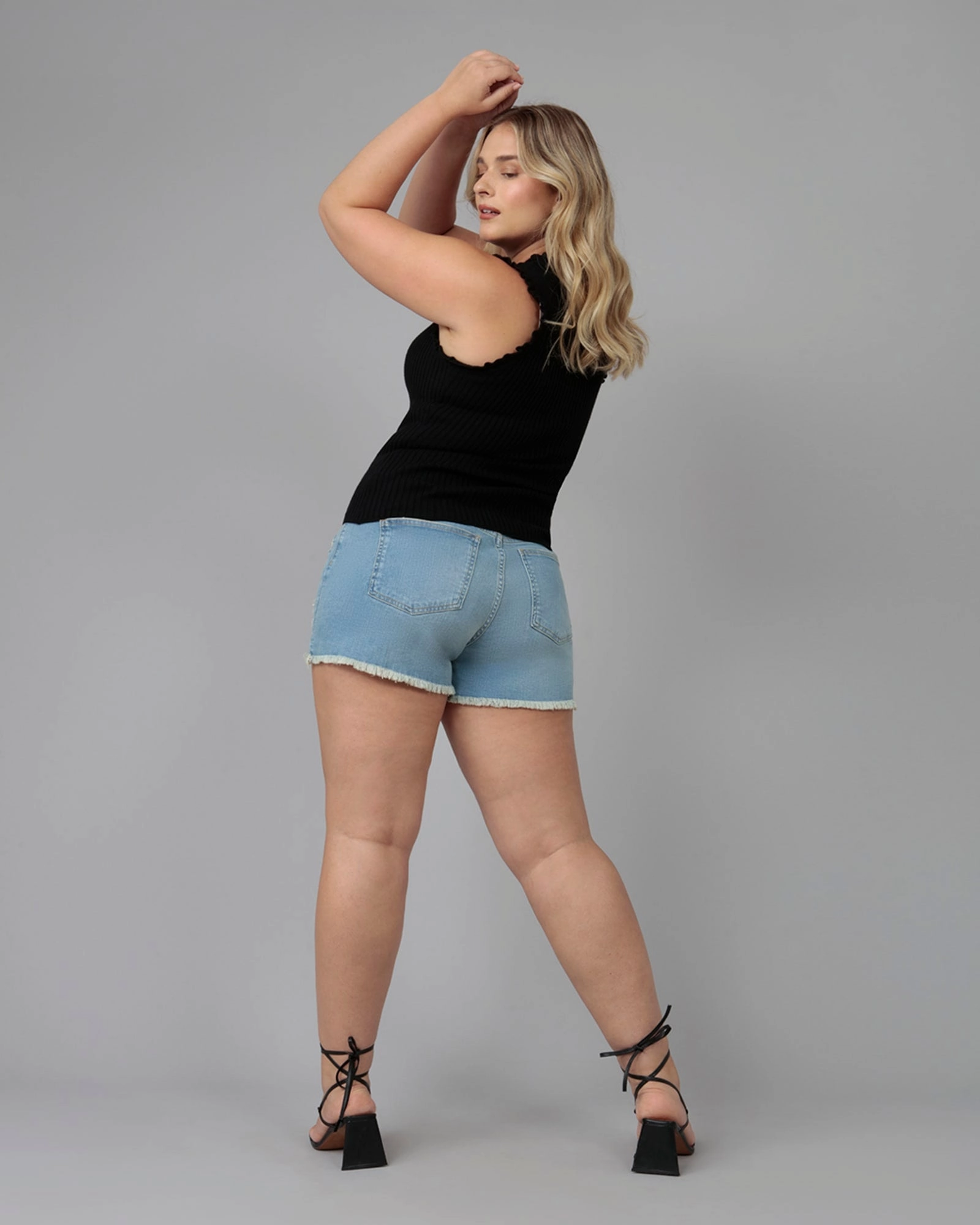 Women's LIANA-DIS High Rise Shorts | Dim Sky Organic Cotton Material Stylish Vibrant