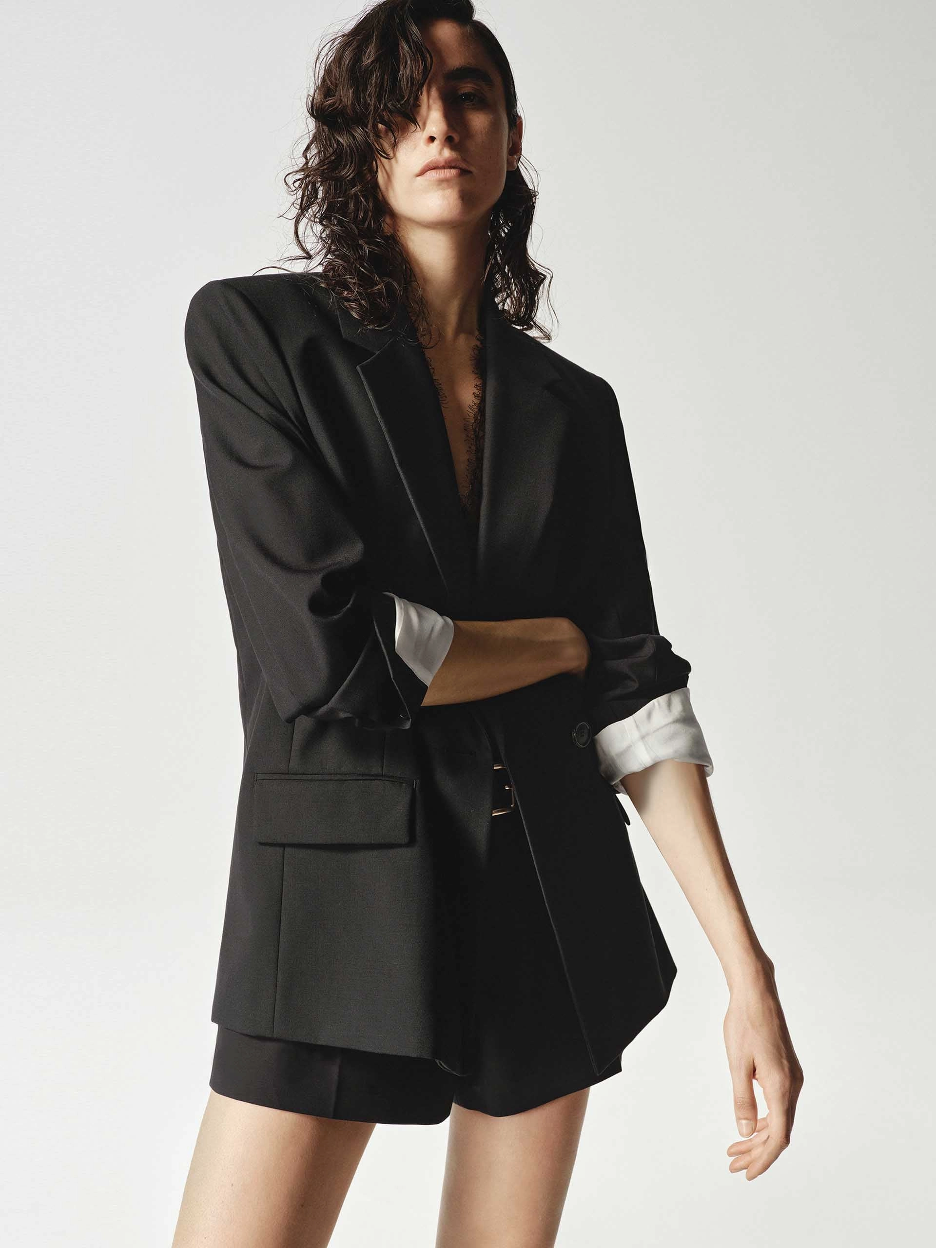 Wool Blend Long Blazer Casual Chill Look Urban Hike Style