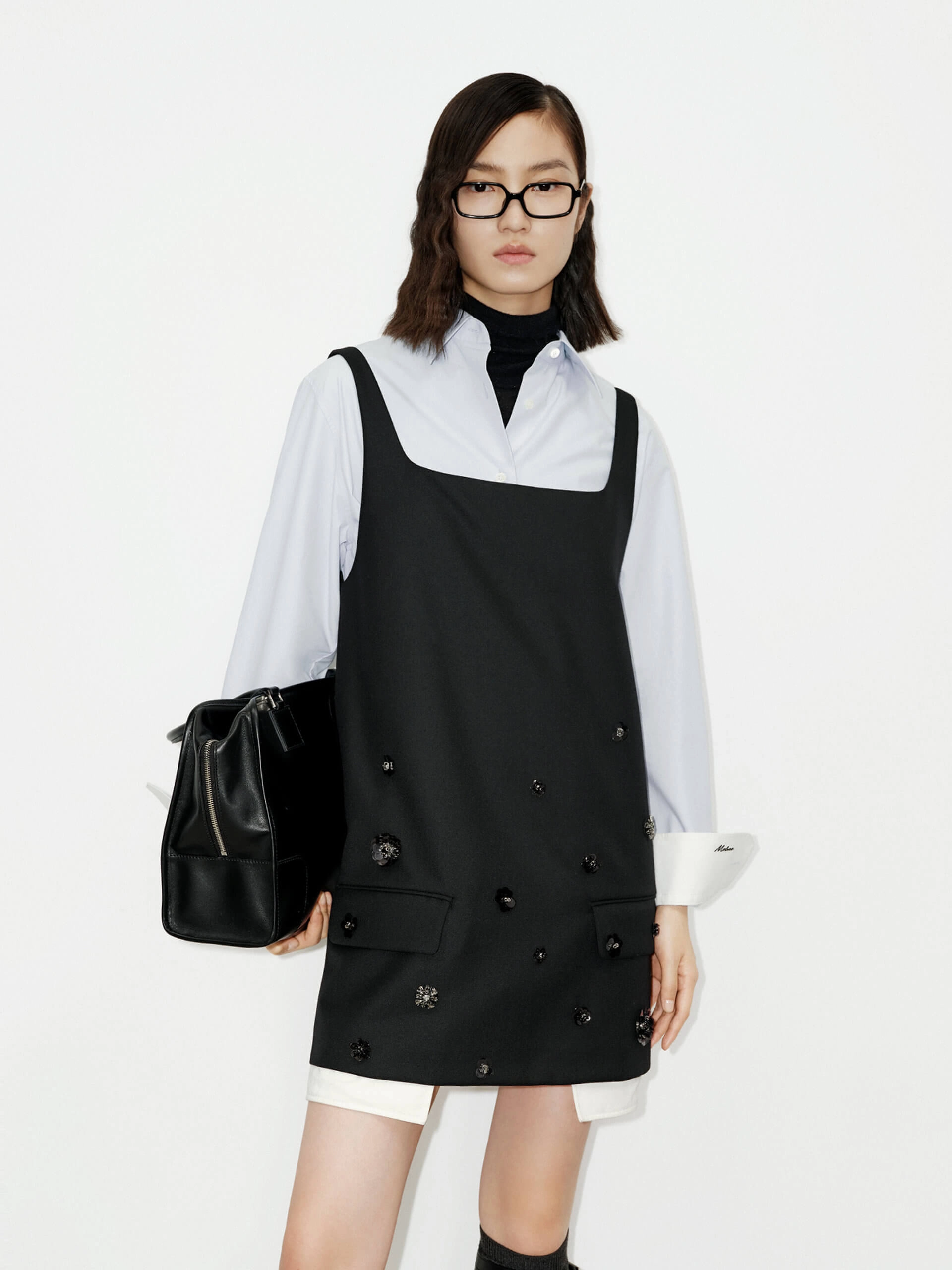 Smart Fit Travel Light Wool Blend Sequin Dress