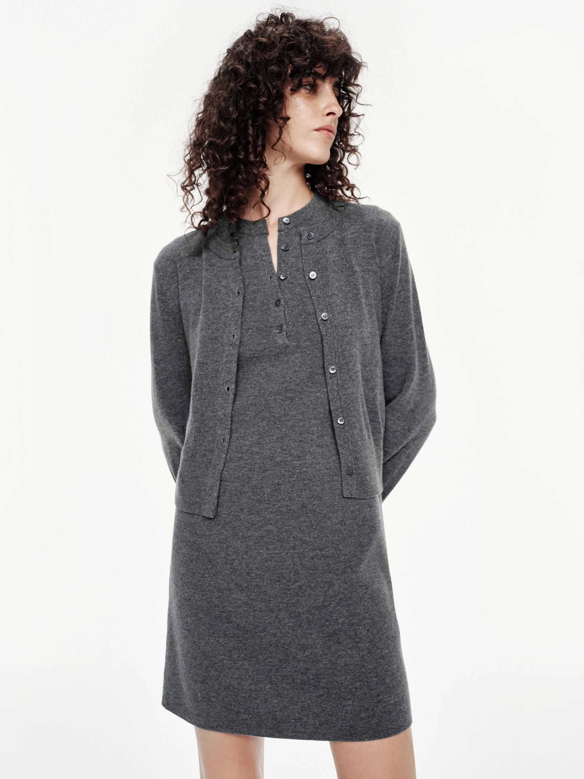 Wool Cardigan Set Dress Power Soft Evening Motion