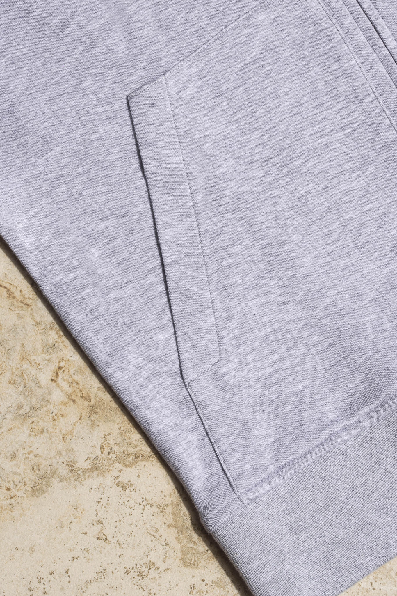 Year Round Light Grey Leisure Zip Hoodie - Made in Italy