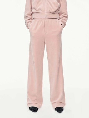 Soft Velvet Straight Trouser Slim Stretch Essential Layer