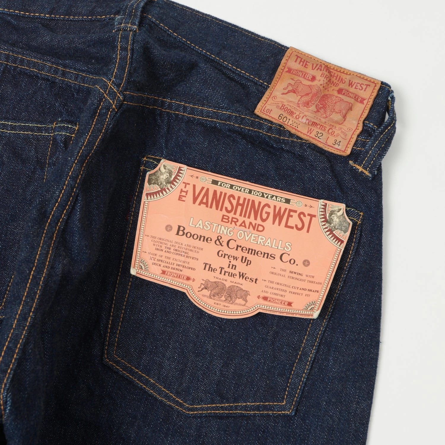 Customizable length Freewheelers & Co The Vanishing West 601XX 1951 Regular Straight Jean - One Wash