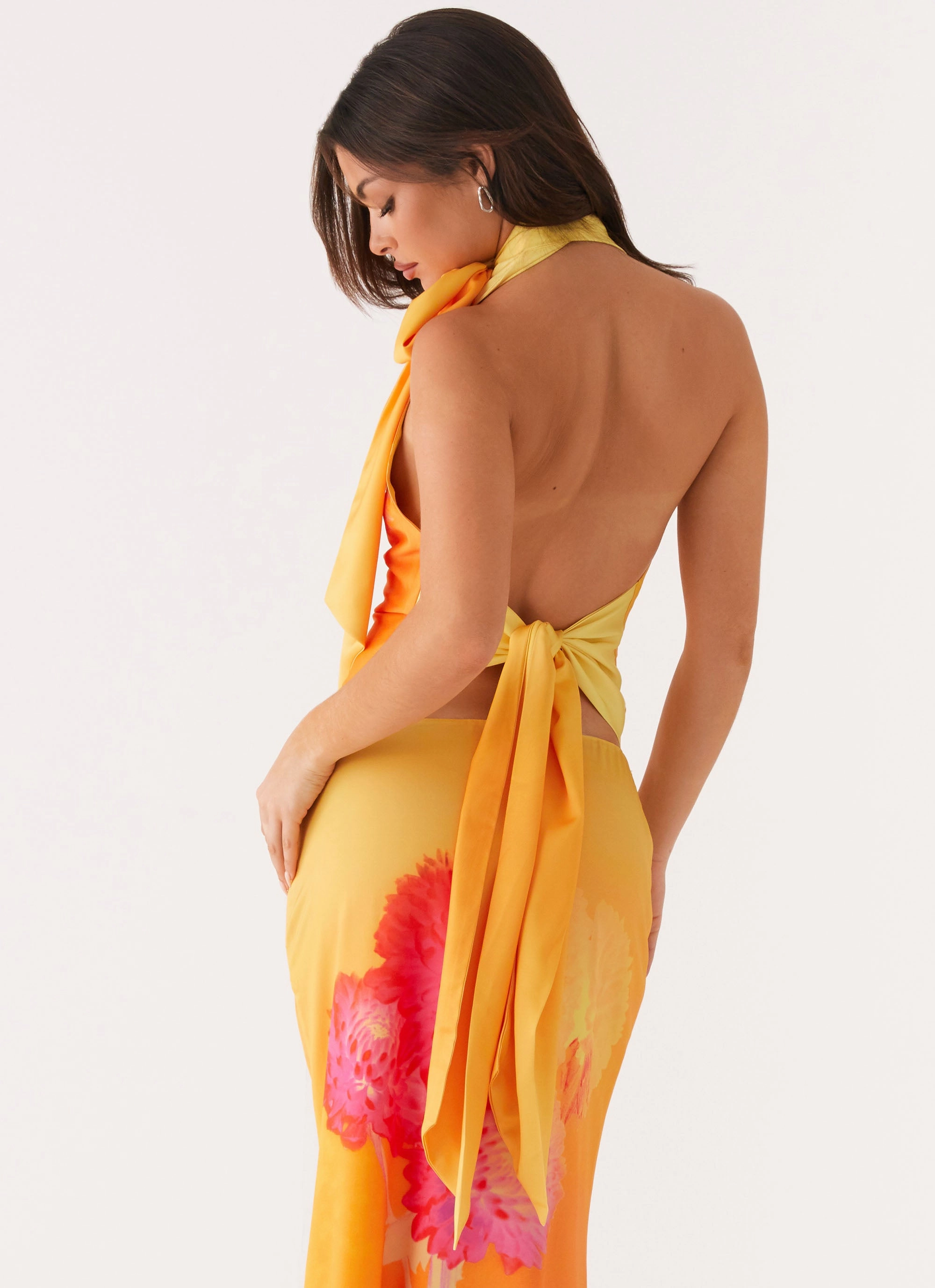 Ultra Soft Lining Nala Top - Orange Floral